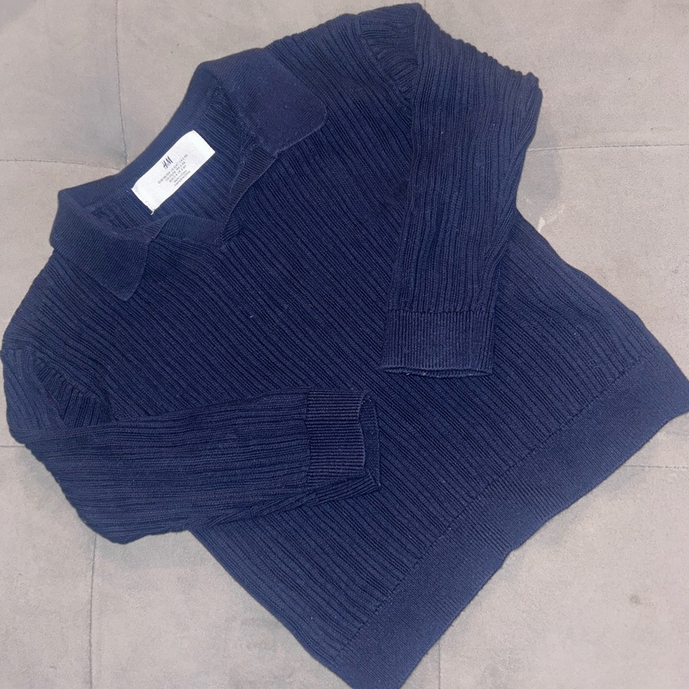 H&M Navy Blue Kids Sweater SZ 3/4T